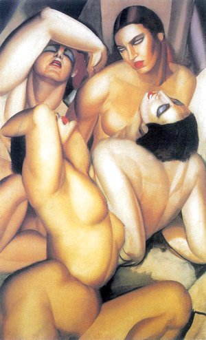 Tamara de Lempicka (inspired by) - Group of Four Nudes, c.1925