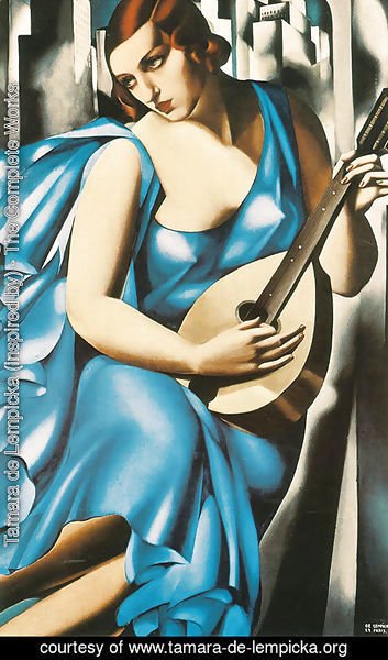 Lady in Blue with Guitar, 1929