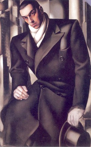 Tamara de Lempicka (inspired by) - Portrait of a Man or Mr Tadeusz de Lempicki, 1928
