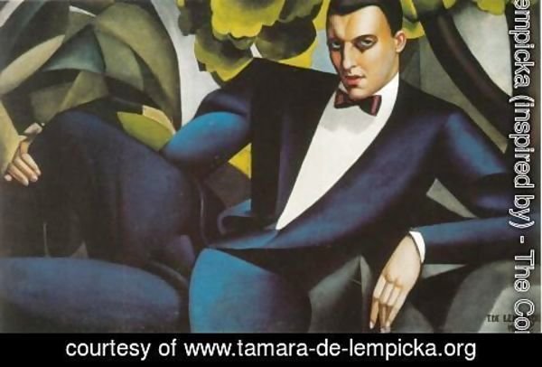 Tamara de Lempicka (inspired by) - Portrait of the Marquis d'Afflito, 1925