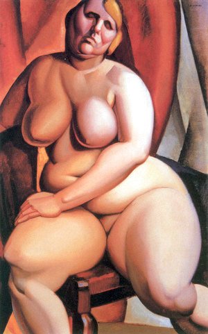 Tamara de Lempicka (inspired by) - Seated Nude, c.1923