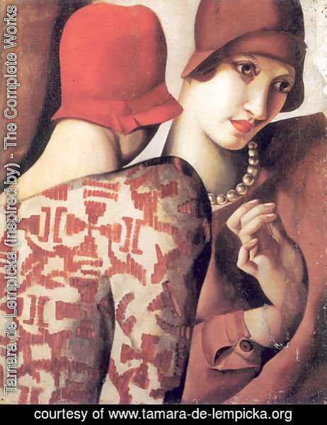 Tamara de Lempicka (inspired by) - Sharing Secrets, 1928