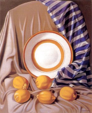 Tamara de Lempicka (inspired by) - Still Life with Lemons and Plate, c.1942