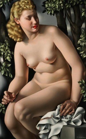 Tamara de Lempicka (inspired by) - Suzanne Bathing, c.1938