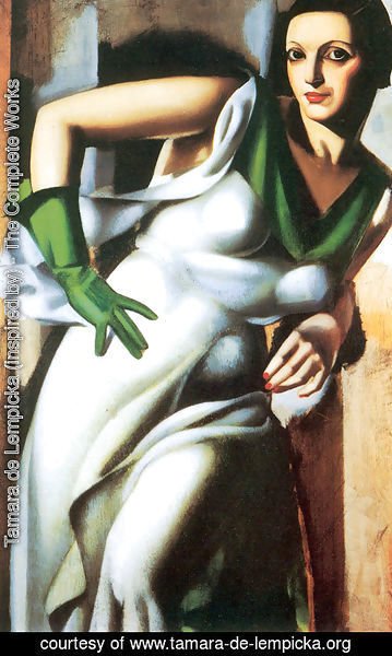 Tamara de Lempicka (inspired by) - Woman with a Green Glove, 1928