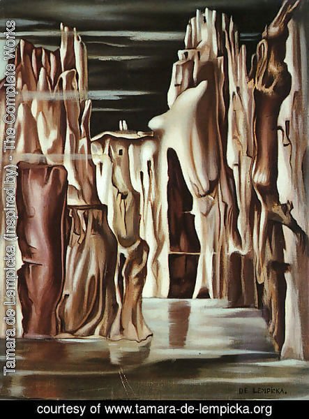 Tamara de Lempicka (inspired by) - Surrealist Landscape
