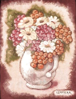 Tamara de Lempicka (inspired by) - Vase of Flowers (Vase de fleurs)