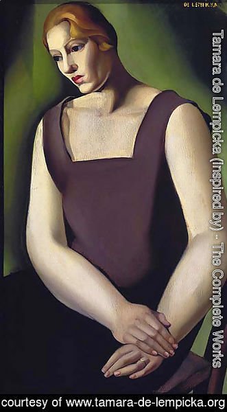 Tamara de Lempicka (inspired by) - Woman on a Chair. Weariness