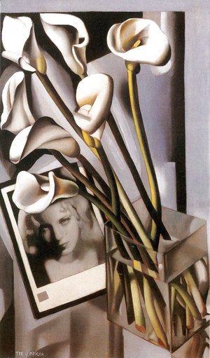 Tamara de Lempicka (inspired by) - Arlette Boucard with Arums, 1931