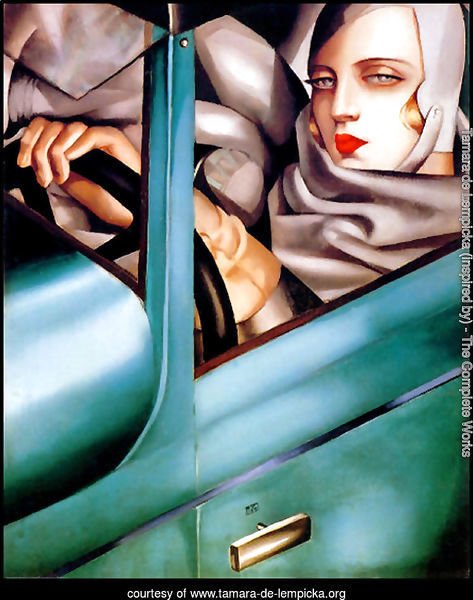 Autoportrait (Tamara in the Green Bugatti) 1925