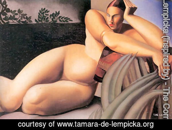 Tamara de Lempicka (inspired by) - Nude on a Terrace, 1925