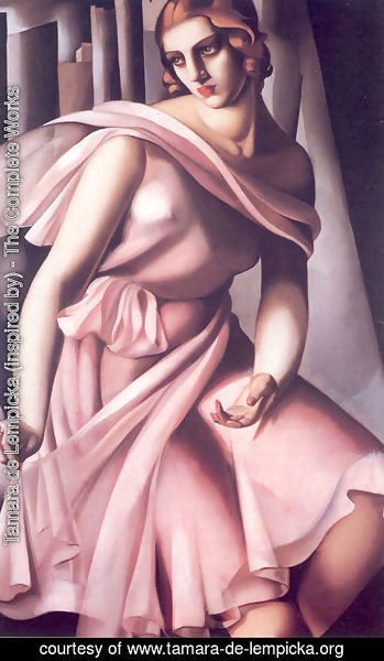 Tamara de Lempicka (inspired by) - Portrait of Romana de La Salle, 1928