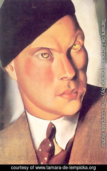 Tamara de Lempicka (inspired by) - Portrait of the Count of Furstenberg Herdringen, 1928