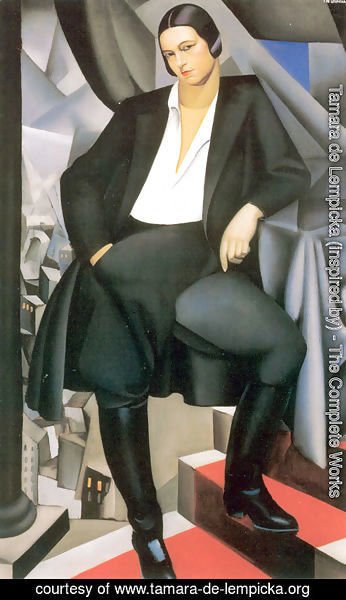 Tamara de Lempicka (inspired by) - Portrait of the Duchess of La Salle, 1925