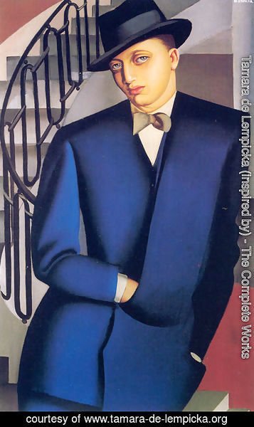 Portrait of the Marquis d'Afflito (On a Staircase), 1926