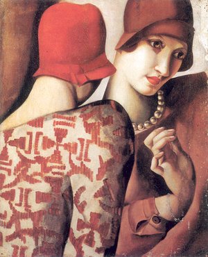 Tamara de Lempicka (inspired by) - Sharing Secrets, 1928