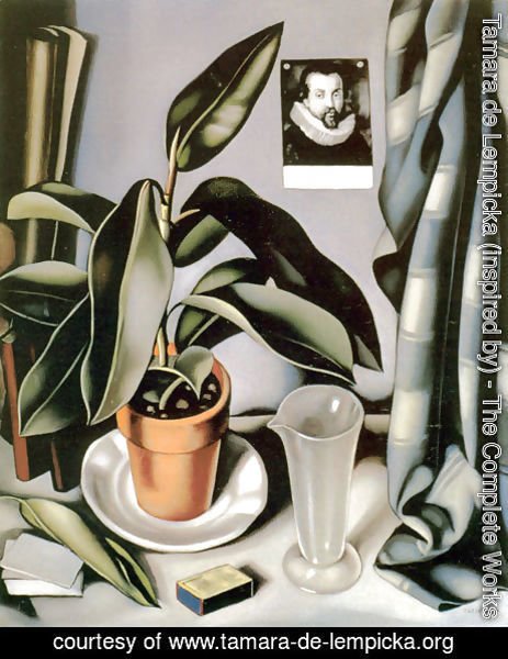 Tamara de Lempicka (inspired by) - Succulent and Flask, c.1941