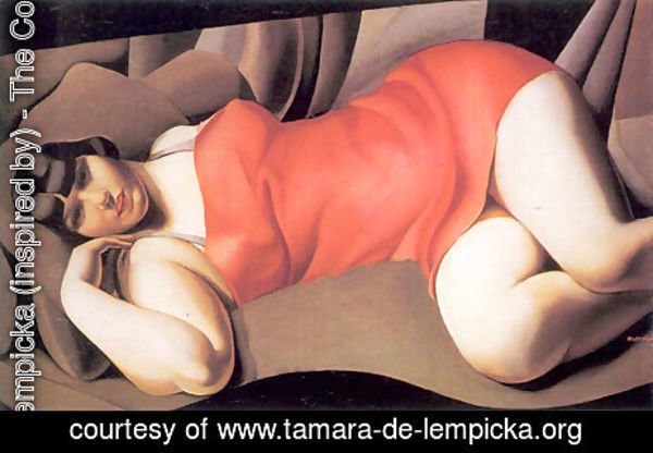 Tamara de Lempicka (inspired by) - The Pink Tunic, 1927