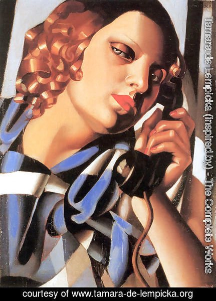 Tamara de Lempicka (inspired by) - The Telephone II, 1930