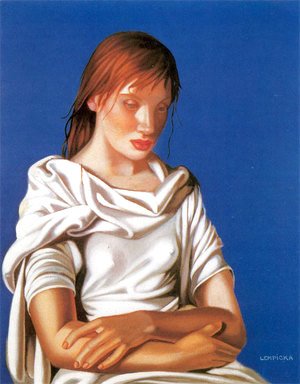 Tamara de Lempicka (inspired by) - Young Lady with Crossed Arms, 1939