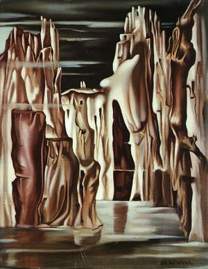 Tamara de Lempicka (inspired by) - Surrealist Landscape