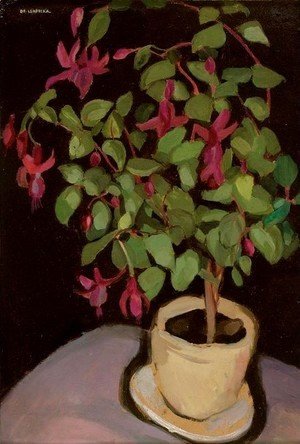 Tamara de Lempicka (inspired by) - Pot of Fuchsias (Le pot de fuschias)