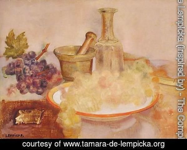 Tamara de Lempicka (inspired by) - Still Life with Grapes