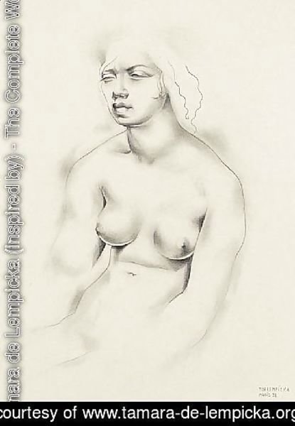 Tamara de Lempicka (inspired by) - Buste de femme