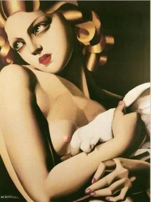 Tamara de Lempicka (inspired by) - Femme a Colombe